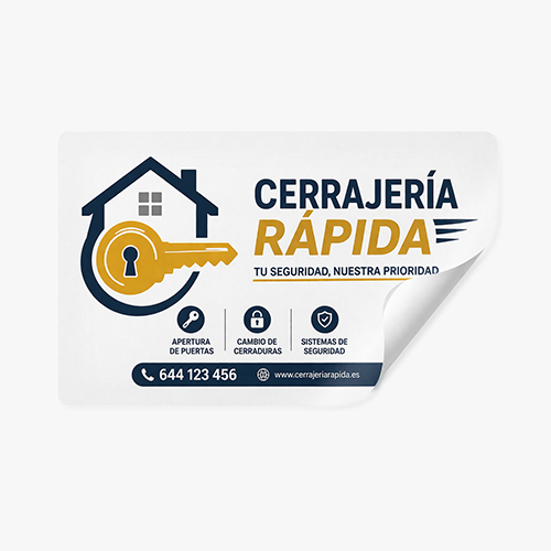 Pegatinas adhesivas personalizadas impresas en Madrid